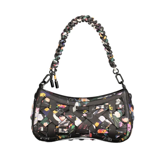 Evening Handbag by Desigual for women in polyurethane black features a signature silhouette, showcasing a secure and signature with versatile for a sophisticated look.