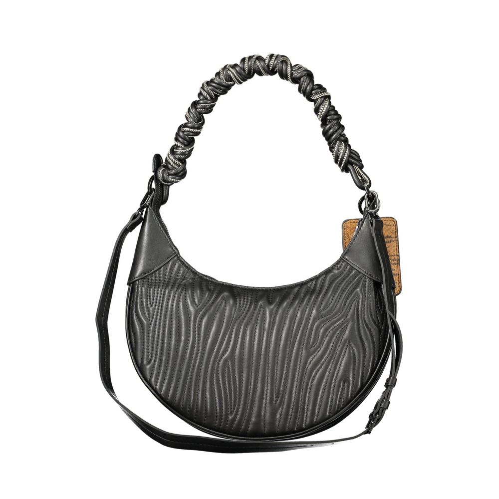 Evening Handbag by Desigual for women in polyurethane black features a refined silhouette, showcasing a secure , organized , and versatile for a refined finish.