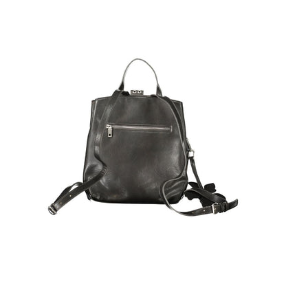 Backpack by Desigual for women in polyurethane canvas black & patterned features a stately Zaino Polyurethane Canvas Backpack design, showcasing a secure , ample , and versatile backpack-strap for a stately finish.