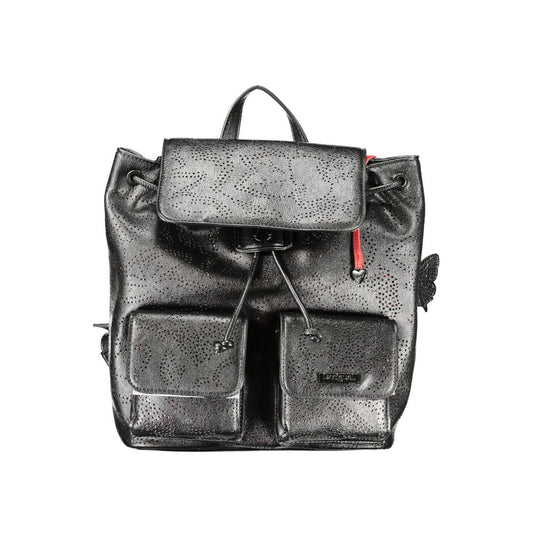 Backpack by Desigual for women in polyurethane black features a stately Polyurethane Backpack design, showcasing a secure , ample , and versatile backpack-strap for a stately finish.