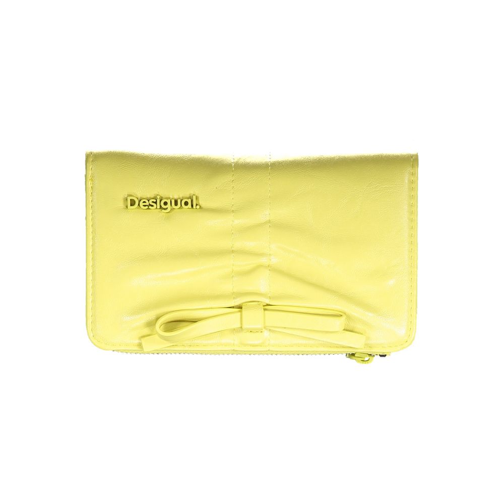 Desigual Aren Polyurethane Wallet - Yellow