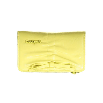 Desigual Aren Polyurethane Wallet - Yellow