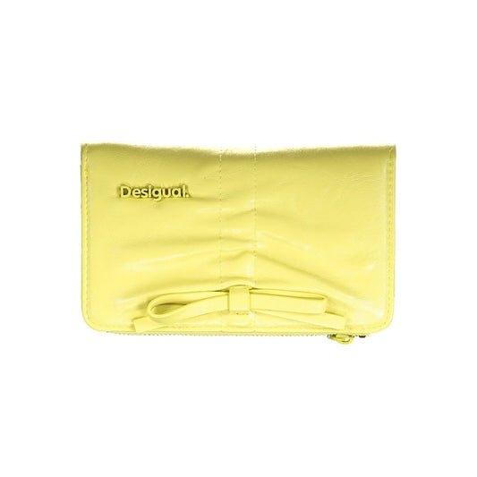 Desigual Aren Polyurethane Wallet - Yellow