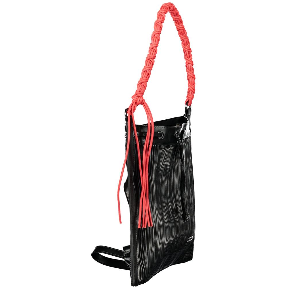 Backpack by Desigual for women in polyurethane black presents a stately City Polyurethane Backpack design, showcasing a secure with ample and versatile backpack-strap for a stately finish.
