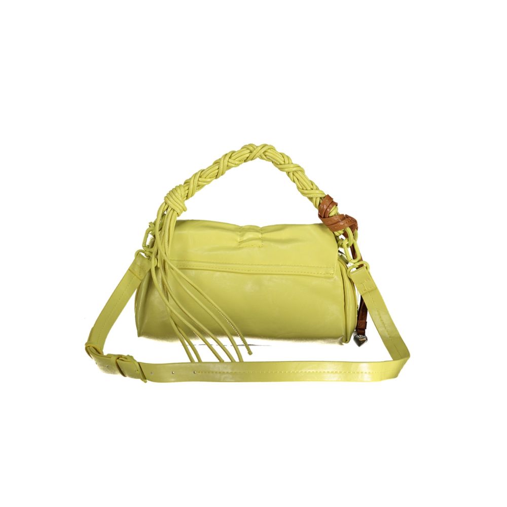 Handbag by Desigual for women in polyurethane yellow features a refined silhouette, showcasing a secure , organized , and versatile for a refined finish.
