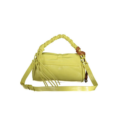 Handbag by Desigual for women in polyurethane yellow features a refined silhouette, showcasing a secure , organized , and versatile for a refined finish.