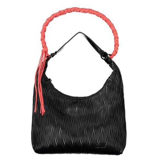 Shoulder Handbag by Desigual for women in polyurethane black features a exquisite silhouette, showcasing a secure and exquisite with versatile shoulder-strap for a exquisite finish.