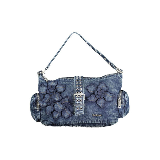 Handbag by Desigual for women in lyocell cotton blend blue features a exquisite silhouette, showcasing a secure and exquisite with versatile for a exquisite finish.