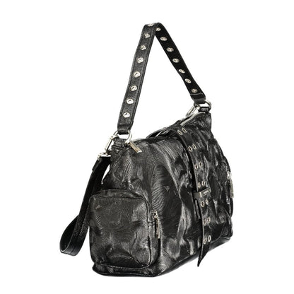 Handbag by Desigual for women in polyurethane black features a refined silhouette, showcasing a secure , organized , and versatile for a refined finish.