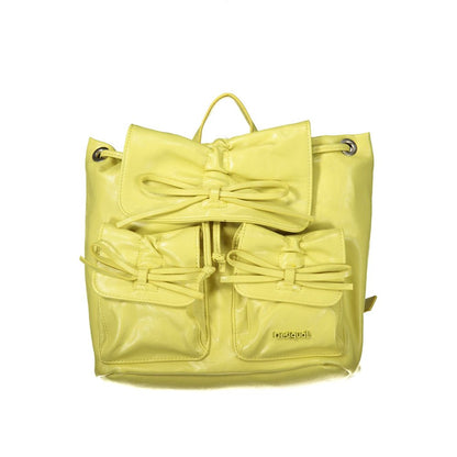 Backpack by Desigual for women in polyurethane yellow presents a stately City Polyurethane Backpack design, showcasing a secure with ample and versatile backpack-strap for a stately finish.
