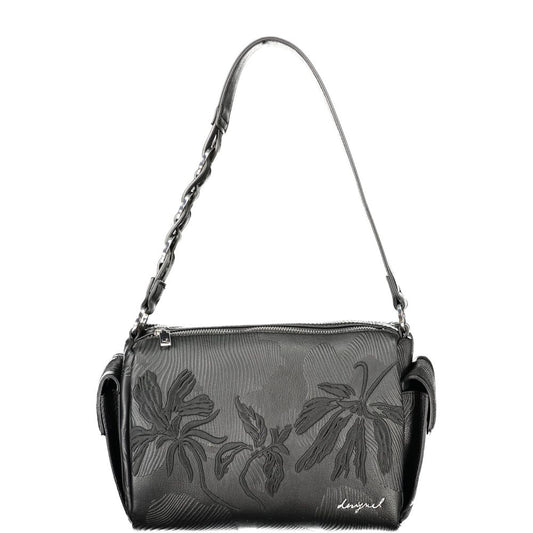 Handbag by Desigual for women in polyurethane black & signature features a exquisite silhouette, showcasing a secure and exquisite with versatile for a exquisite finish.