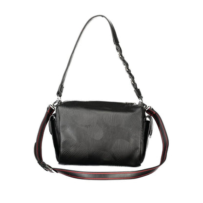 Handbag by Desigual for women in polyurethane black & signature presents a ornamental silhouette, showcasing a secure , ample , and versatile for a ornamental finish.