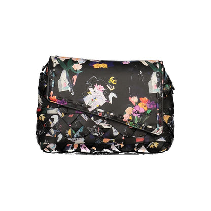 Mini Crossbody Handbag by Desigual for women in polyethylene black & print features a refined silhouette, showcasing a secure zipper & magnetic, organized internal-pockets & cardholder, and versatile crossbody-strap, shoulder-strap & adjustable-strap for a refined finish.