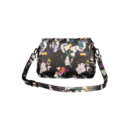 Mini Crossbody Handbag by Desigual for women in polyethylene black & print features an refined silhouette, showcasing a secure zipper & magnetic, ample internal-pockets & cardholder, and versatile crossbody-strap, shoulder-strap & adjustable-strap for a sophisticated refined aesthetic.
