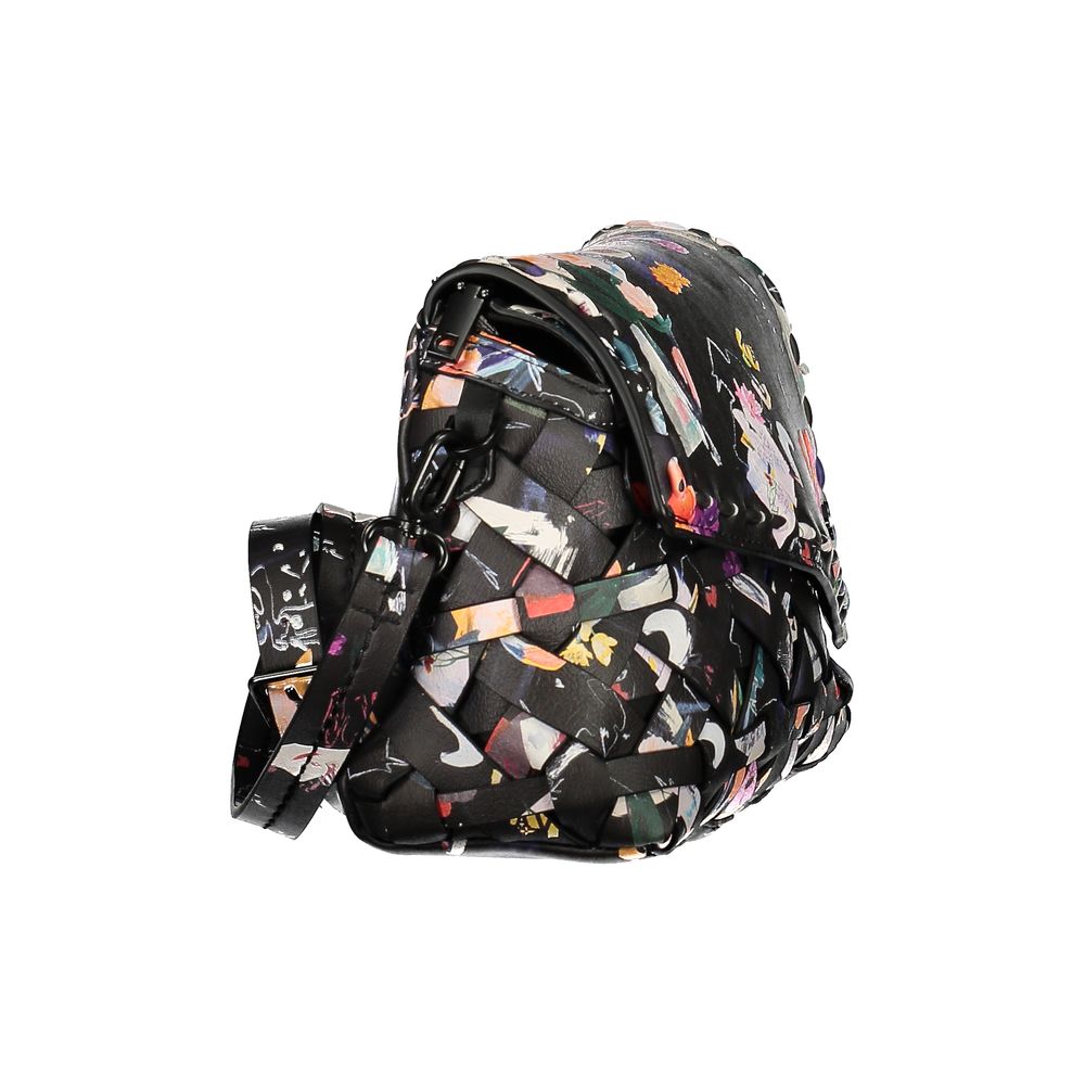 Mini Crossbody Handbag by Desigual for women in polyethylene black & print features a exquisite silhouette, showcasing a secure zipper & magnetic and exquisite internal-pockets & cardholder with versatile crossbody-strap, shoulder-strap & adjustable-strap for a exquisite finish.