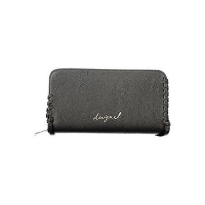 Cardholder Wallet by Desigual for women in polyethylene black presents a architectural silhouette from the Mone Torio Polyethylene Cardholder Wallet collection, showcasing architectural card-organization coin-purse for a architectural finish.
