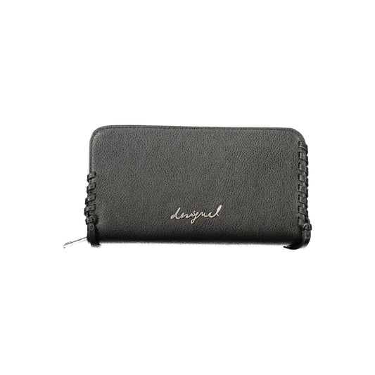 Cardholder Wallet by Desigual for women in polyethylene black presents a architectural silhouette from the Mone Torio Polyethylene Cardholder Wallet collection, showcasing architectural card-organization coin-purse for a architectural finish.