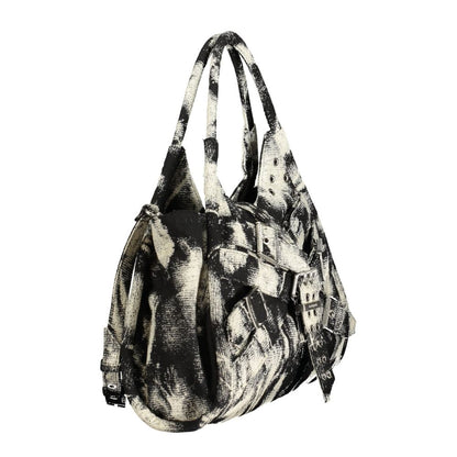 Handbag by Desigual for women in cotton black features a exquisite silhouette, showcasing a secure snap & zipper and exquisite internal-pockets & cardholder with versatile shoulder-strap, adjustable-strap & handle for a exquisite finish.