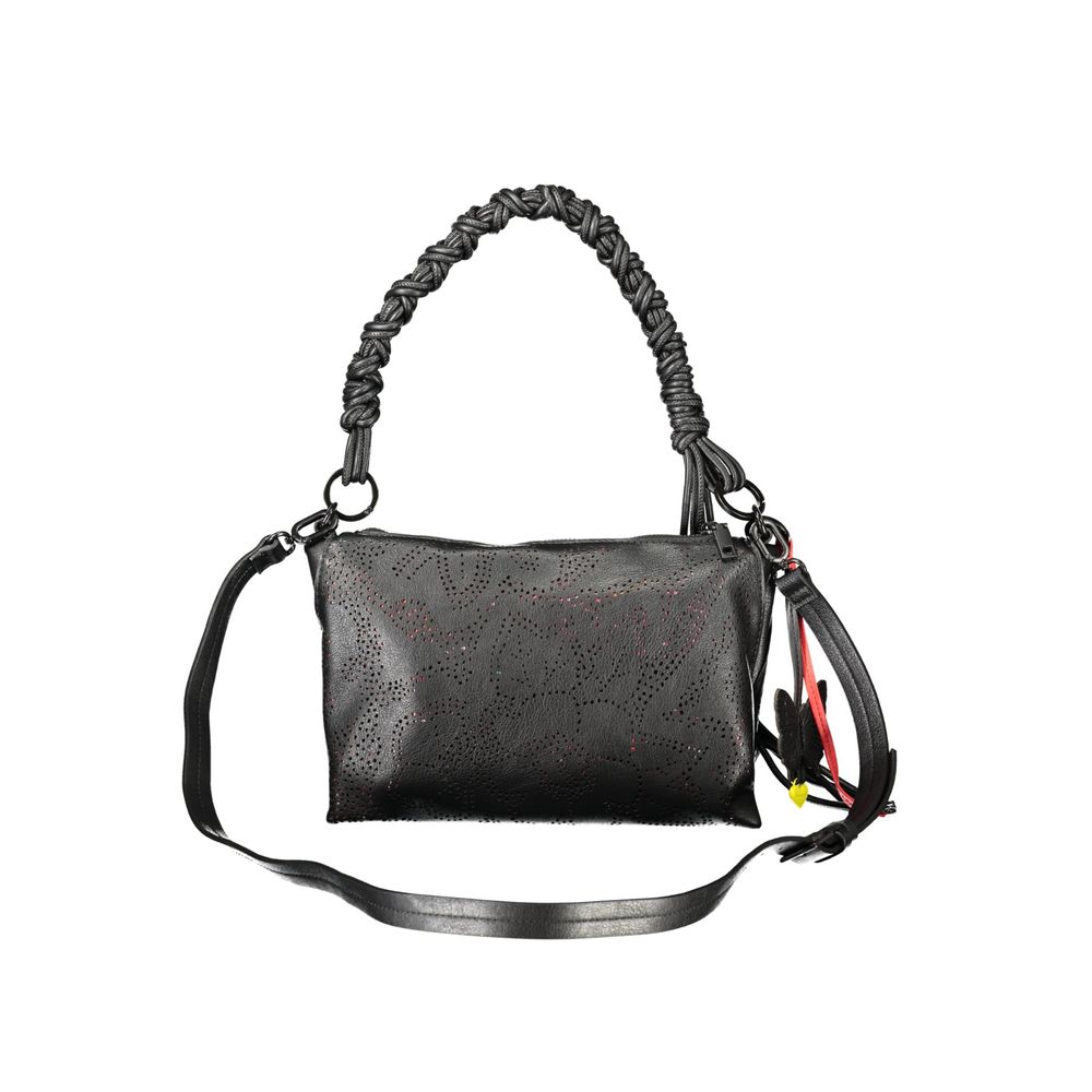 Handbag by Desigual for women in polyethylene black features a exquisite silhouette, showcasing a secure zipper and exquisite internal-pockets with versatile shoulder-strap, adjustable-strap & handle for a exquisite finish.