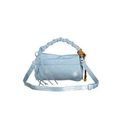 Mini Crossbody Flap Handbag by Desigual for women in polyethylene blue features a refined silhouette, showcasing a secure flap, zipper & magnetic, organized internal-pockets & cardholder, and versatile crossbody-strap, shoulder-strap, adjustable-strap & handle for a refined finish.