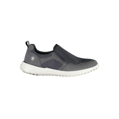 Athletic Sneakers by Lumberjack for men in polyester blue & print features an stately silhouette, showcasing the signature athletic style of the Men's Athletic Polyester Sneakers collection with a truly stately finish.