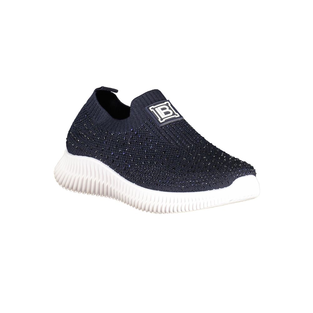 Athletic Sneakers Laura Biagiotti women polyester & rhinestone blue featuring a avant-garde Women's Athletic Polyester & Rhinestone Sneakers design with a avant-garde athletic style for a refined finish.