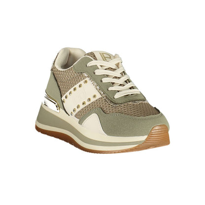 Athletic Sneakers Laura Biagiotti women polyester & rhinestone gold, green & olive featuring a avant-garde Women's Athletic Polyester & Rhinestone Sneakers design with a avant-garde athletic style for a refined finish.