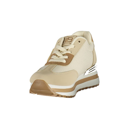 Laura Biagiotti Women's Athletic Polyester Sneakers - Beige
