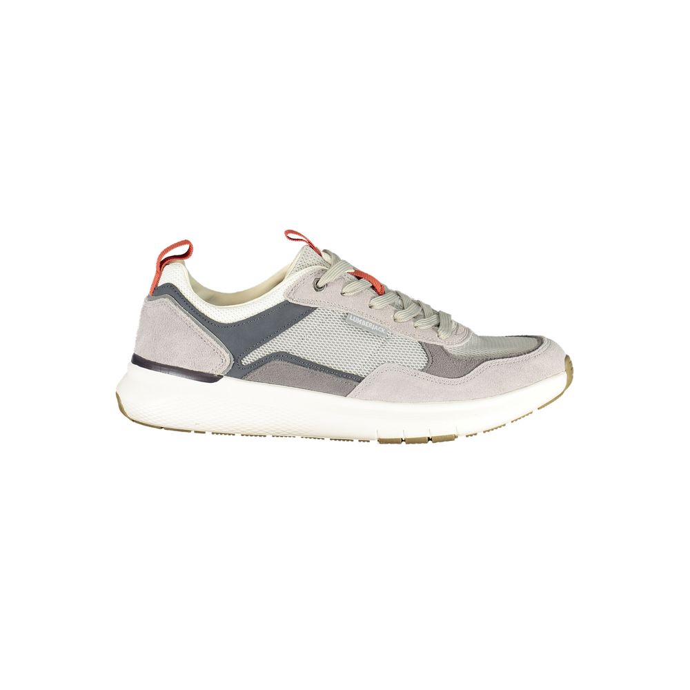 Athletic Sneakers by Lumberjack for men in polyester polyurethane leather blue & gray features an architectural silhouette from the Men's Athletic Polyester Polyurethane Leather Sneakers collection, showcasing a architectural athletic style for a architectural look.
