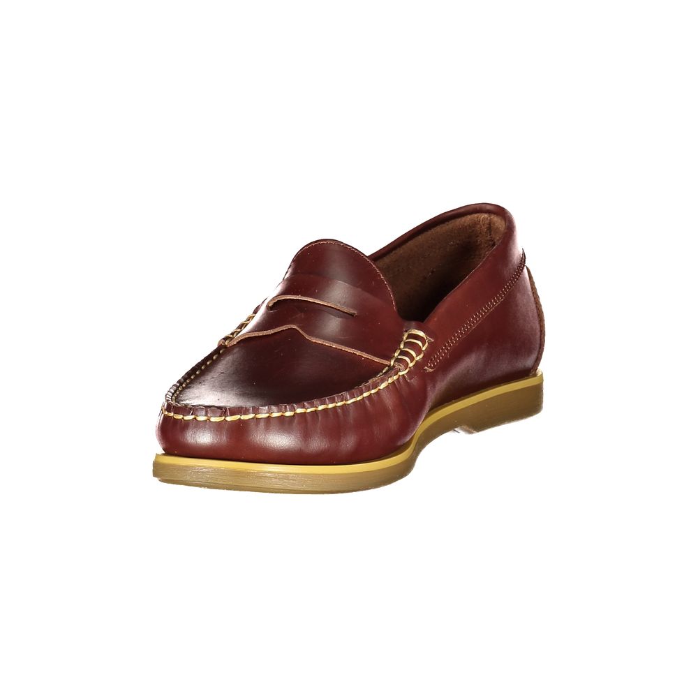 Lumberjack City Men's Polyurethane Leather Boat Loafer Loafers Slip-On Shoes - Brown