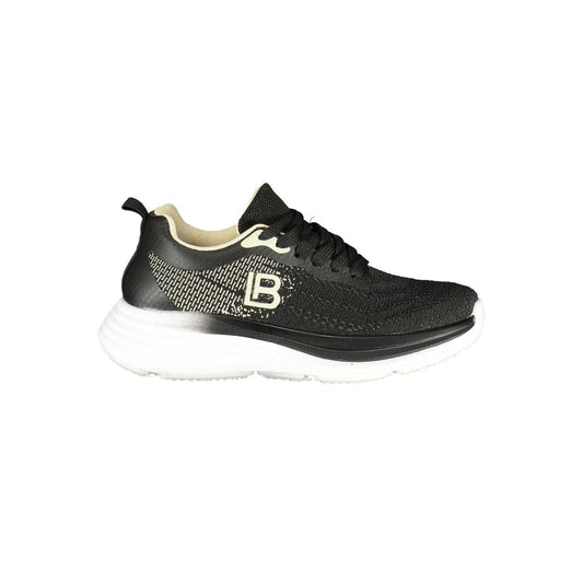 Laura Biagiotti Women's Athletic Polyester Sneakers - Beige Black