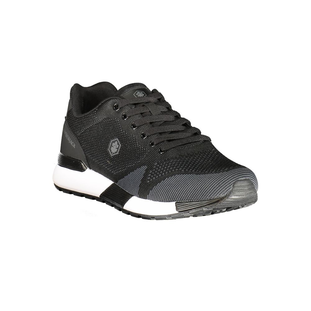 Athletic Sneakers by Lumberjack for men in polyester polyurethane black showcases a architectural silhouette, artfully capturing the essence of the City Essence Men's Athletic Polyester Polyurethane Sneakers with its signature architectural athletic style construction.