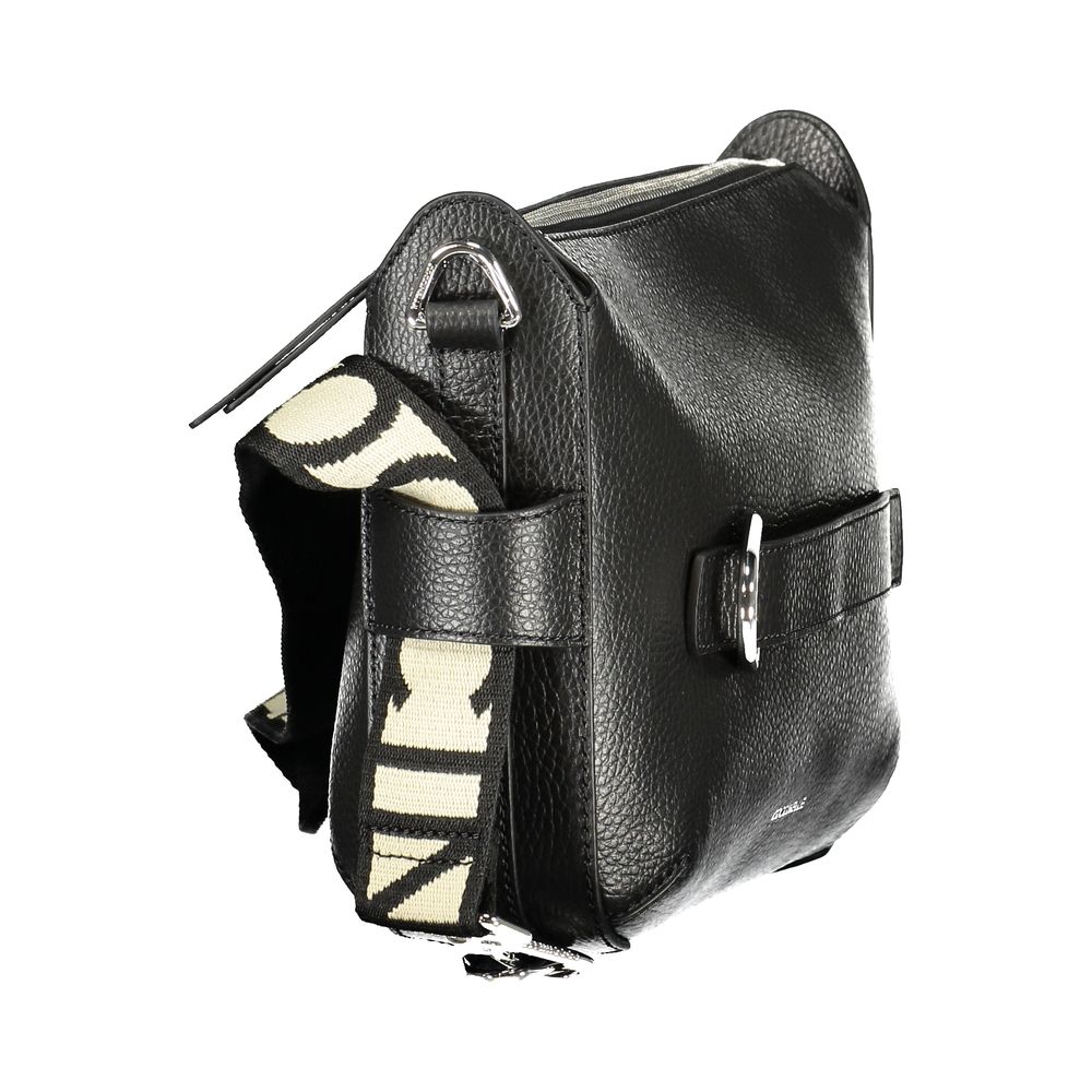Handbag by Coccinelle for women in leather black features a ornamental silhouette, showcasing a secure , ample , and ornamental for a sophisticated look.