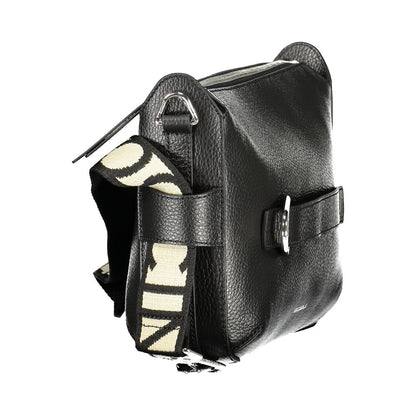 Handbag by Coccinelle for women in leather black features a ornamental silhouette, showcasing a secure , ample , and ornamental for a sophisticated look.