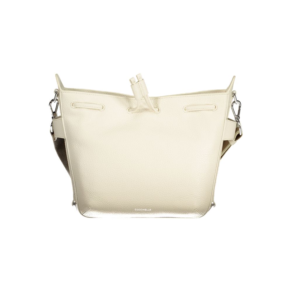 Handbag by Coccinelle for women in leather white features a exquisite silhouette, showcasing a secure and exquisite with versatile for a exquisite finish.