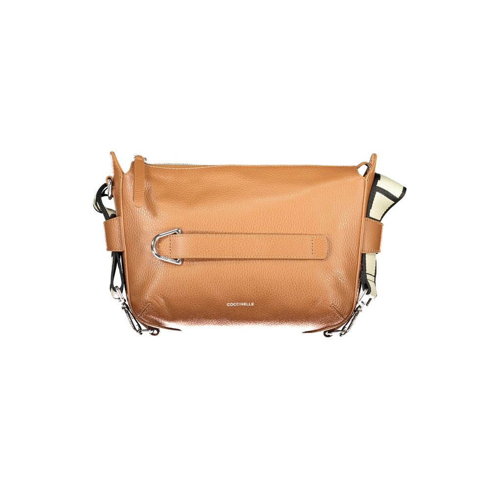 Handbag by Coccinelle for women in leather brown presents a ornamental silhouette, showcasing a secure , ample , and versatile for a ornamental finish.