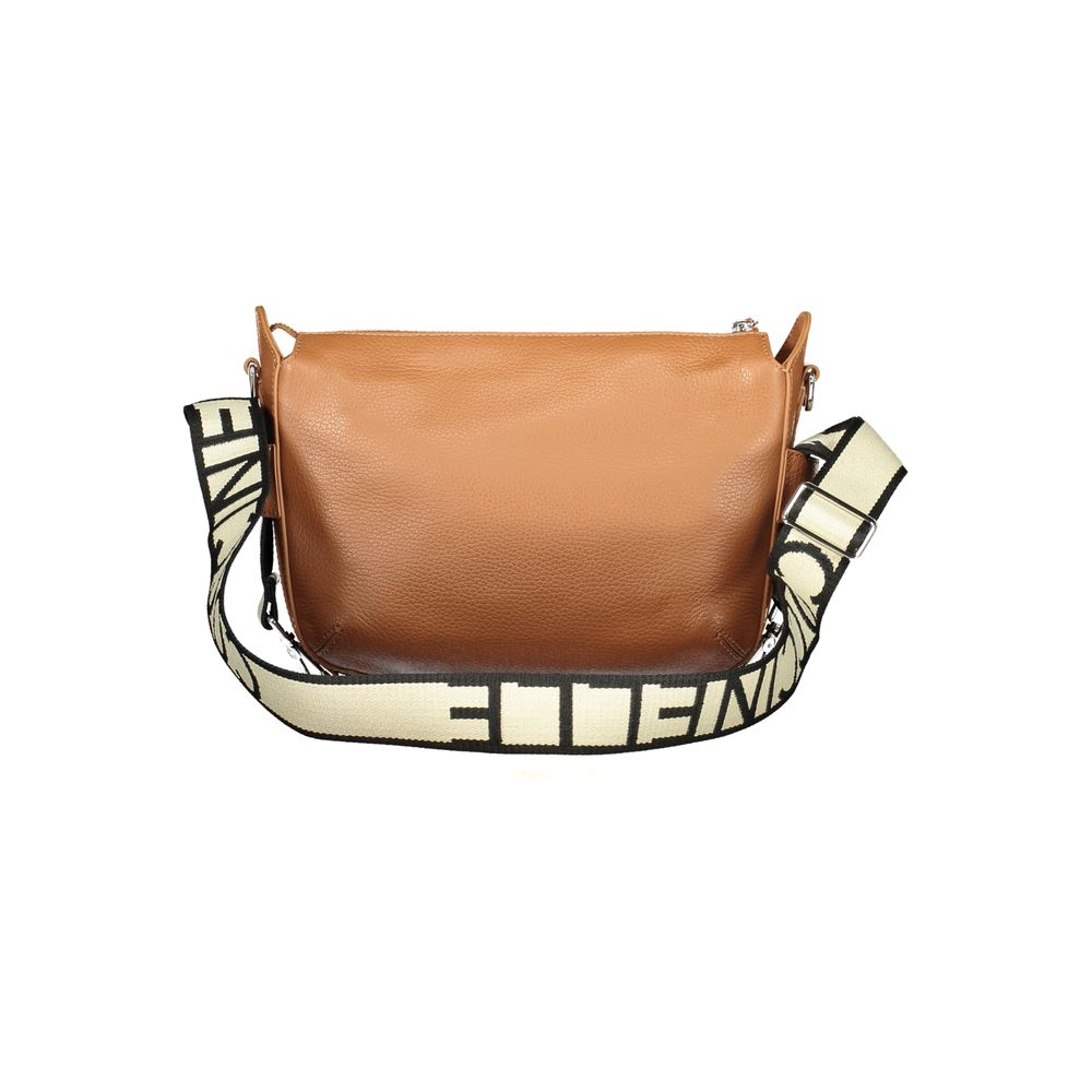 Handbag by Coccinelle for women in leather brown features a refined silhouette, showcasing a secure , organized , and versatile for a refined finish.