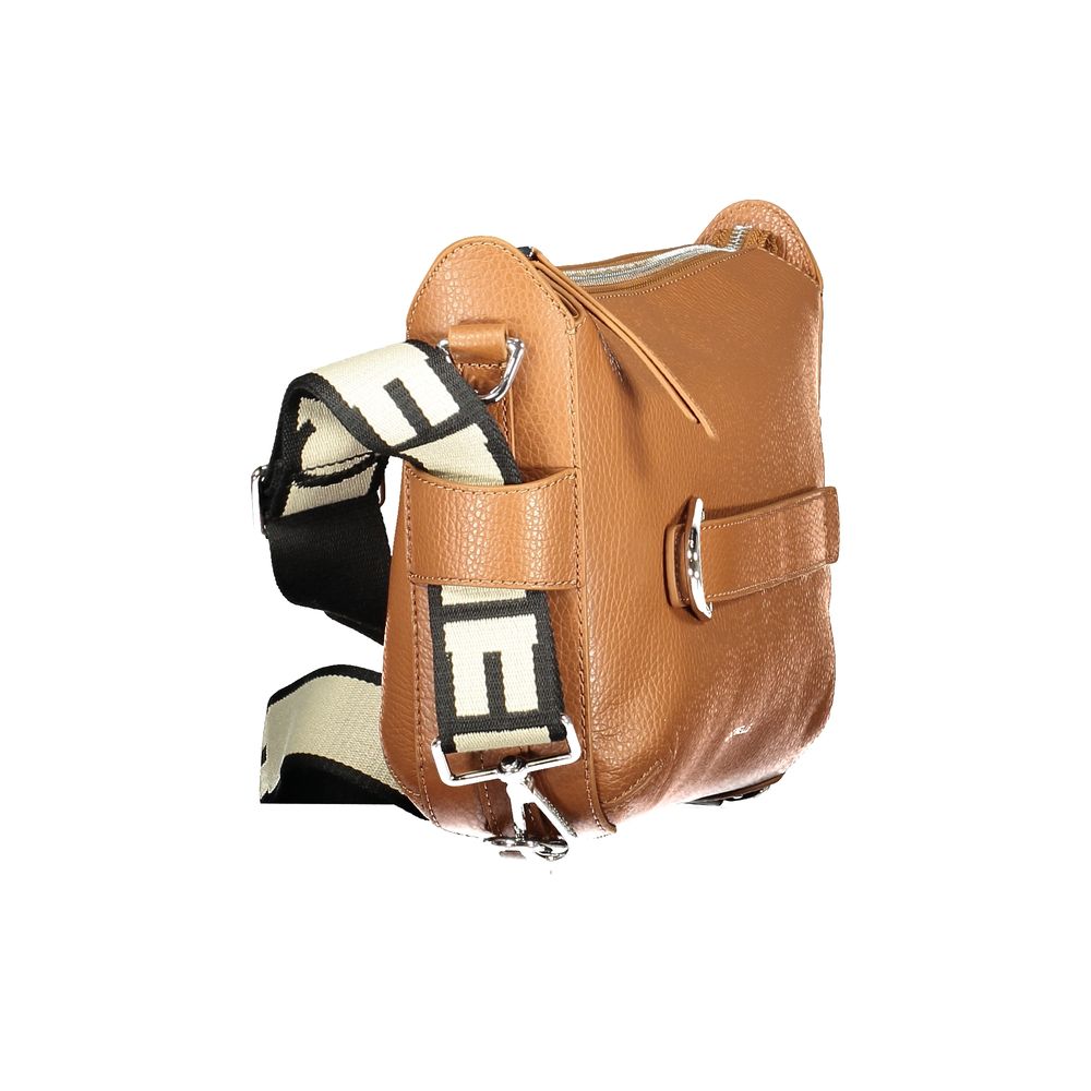 Handbag by Coccinelle for women in leather brown features a ornamental silhouette, showcasing a secure , ample , and ornamental for a sophisticated look.