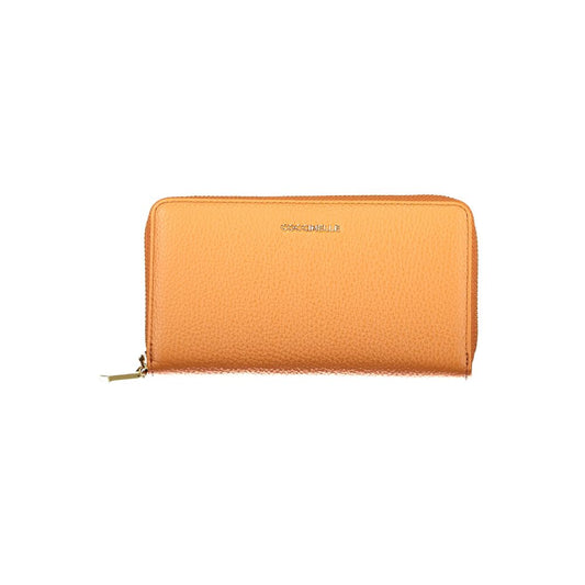 Cardholder Wallet by Coccinelle for women in leather orange presents a streamlined silhouette, showcasing the sophisticated design of the Leather Cardholder Wallet collection with functional card-organization compact-design coin-purse.