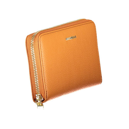 Cardholder Wallet by Coccinelle for women in leather orange features a streamlined silhouette, showcasing the streamlined Leather Cardholder Wallet design with sophisticated card-organization compact-design coin-purse for a premium look.
