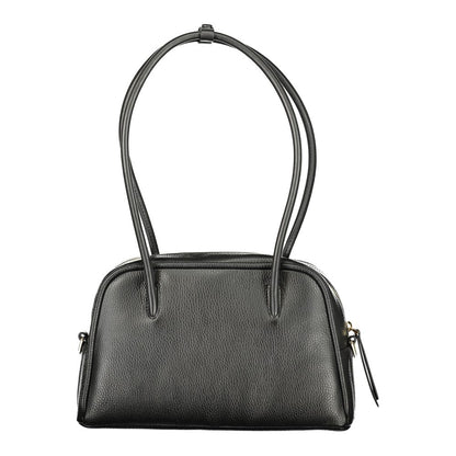 Evening Handbag by Coccinelle for women in leather black features a signature silhouette, showcasing a secure and signature with versatile for a sophisticated look.