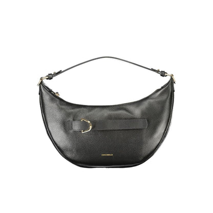 Handbag by Coccinelle for women in leather black presents a ornamental silhouette, showcasing a secure , ample , and versatile for a ornamental finish.
