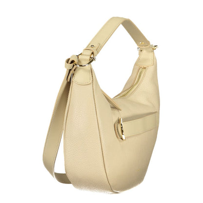 Handbag by Coccinelle for women in leather beige features a ornamental silhouette, showcasing a secure , ample , and ornamental for a sophisticated look.
