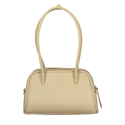 Evening Handbag by Coccinelle for women in leather beige features a ornamental silhouette, showcasing a secure , ample , and ornamental for a sophisticated look.