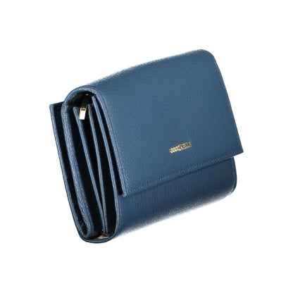 Wallet by Coccinelle for women in leather blue showcases a refined silhouette, artfully detailed with the signature style of the Leather Wallet and functional .