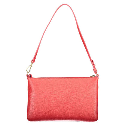 Handbag by Coccinelle for women in leather red features a refined silhouette, showcasing a secure , organized , and versatile for a refined finish.