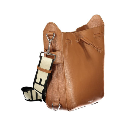 Handbag by Coccinelle for women in leather brown features a ornamental silhouette, showcasing a secure , ample , and ornamental for a sophisticated look.