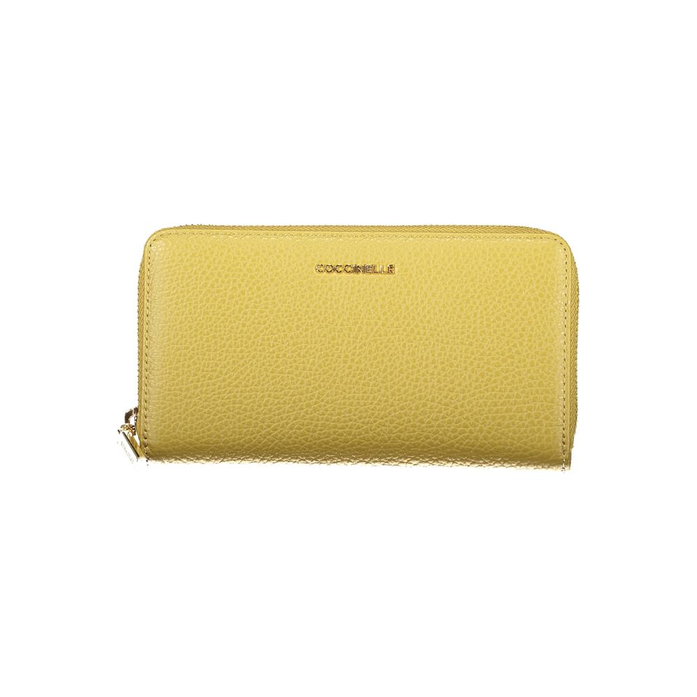 Wallet by Coccinelle for women in leather green showcases a refined silhouette, artfully capturing the essence of the refined Leather Wallet design with functional .