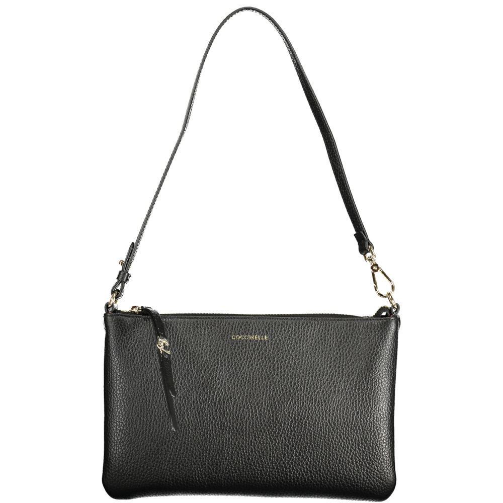 Handbag by Coccinelle for women in leather black features a exquisite silhouette, showcasing a secure and exquisite with versatile for a exquisite finish.