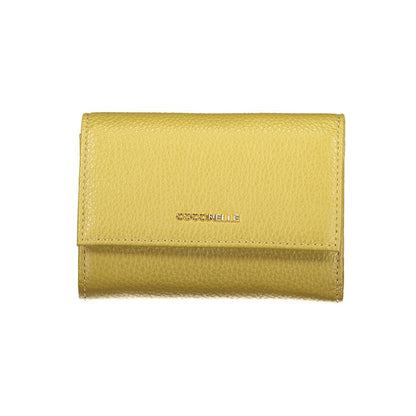 Wallet by Coccinelle for women in leather green features a streamlined silhouette, showcasing the streamlined Heart Leather Wallet design with sophisticated for a premium look.